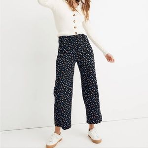 Madewell Emmett Wide-Leg Crop Pants Playground Posies 24